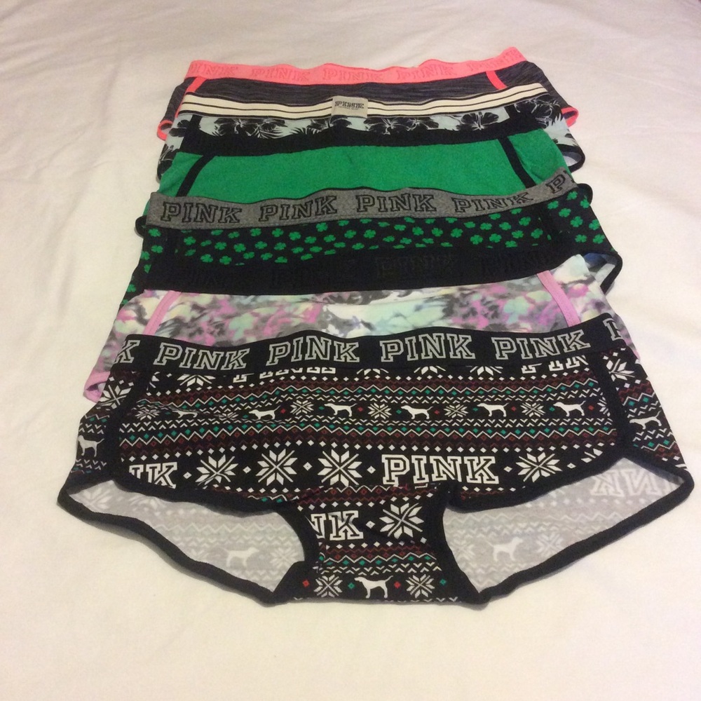 PINK Victoria’s Secret low rise boyshort set of 6